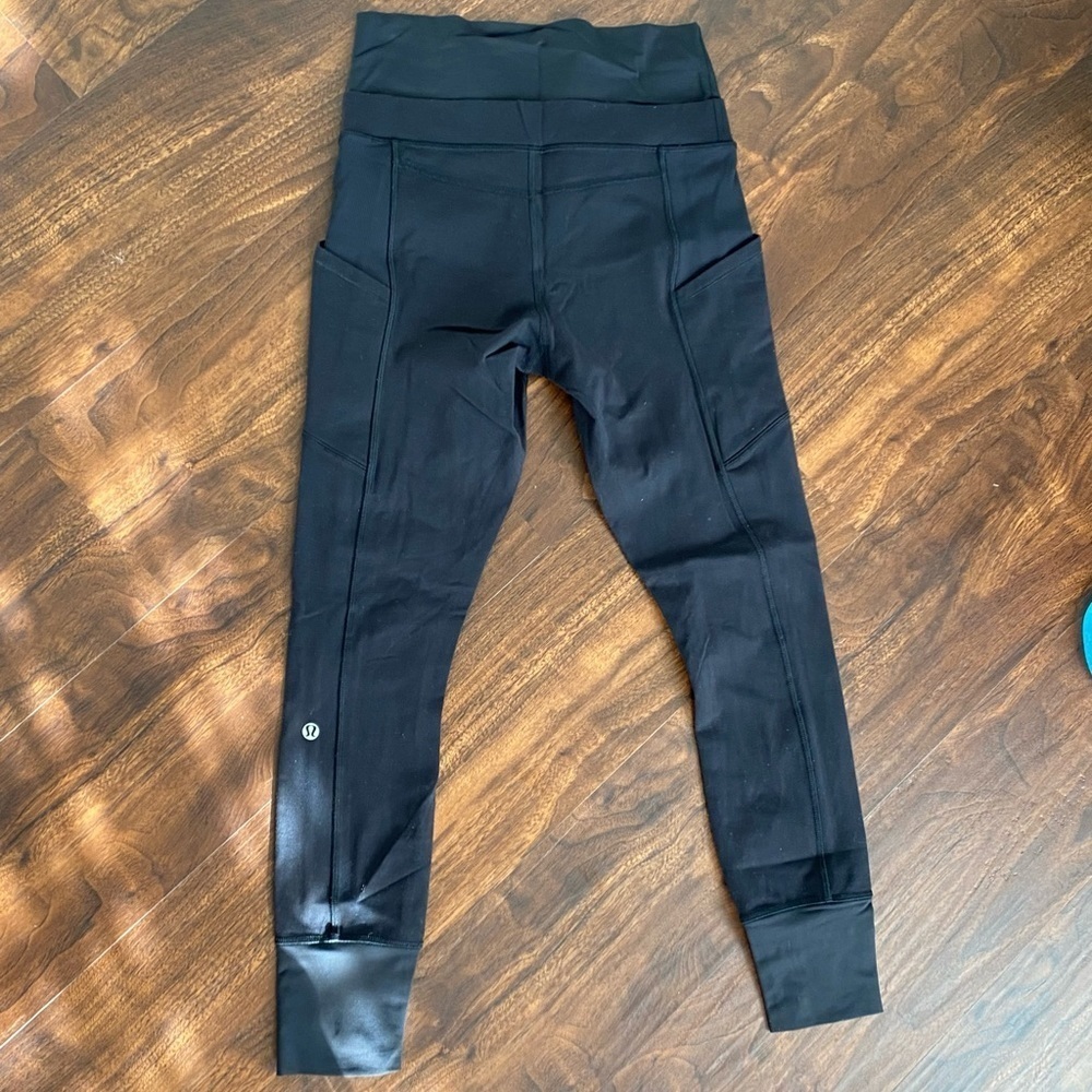 Lululemon En Route Crop Black Size 4-6 - Picture 5 of 9